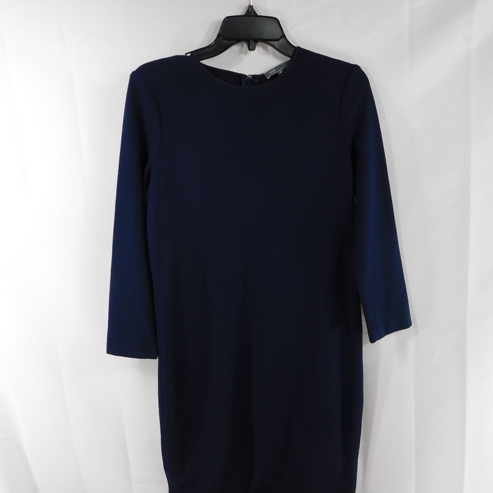 Vince Navy Back Zippered Dress Size Medium